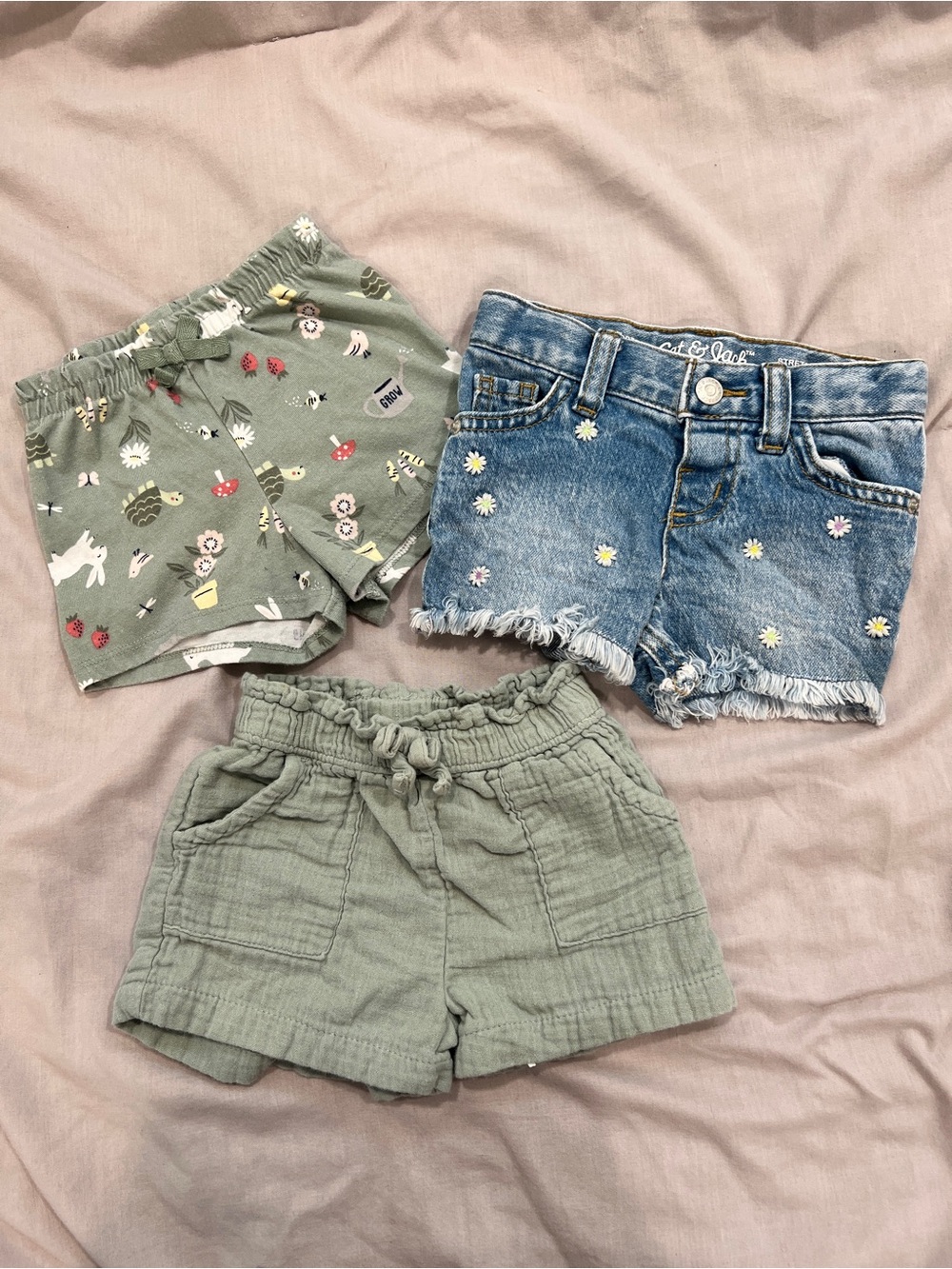 12 Month Girls Shorts Bundle | Cat & Jack + Summer Styles ☀️
